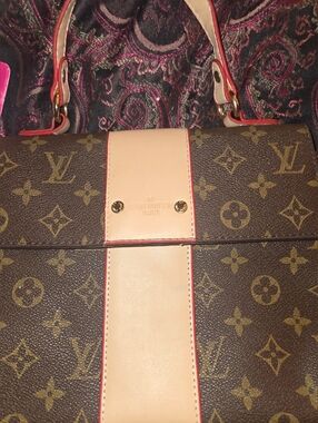 Louis Vuitton Monogram Top-Handle Bag in Brown/Beige